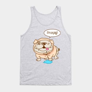 Bulldog - pig Tank Top